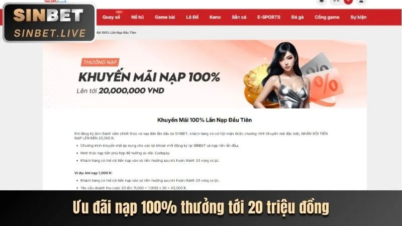 Hoàn trả hàng ngày cho người chơi tại rio66